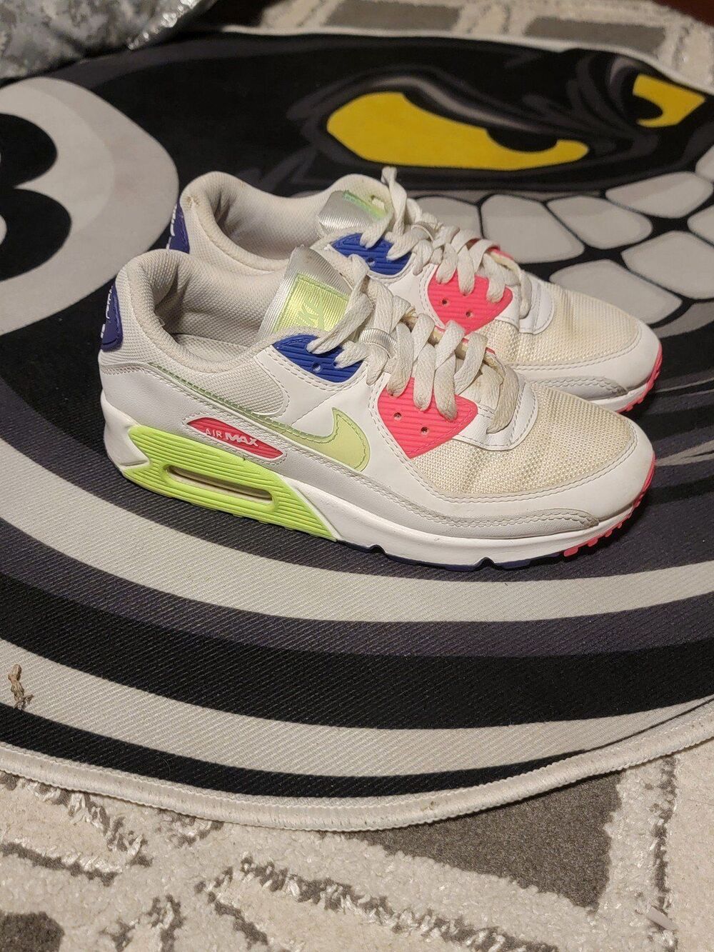 Nike Air Max 90 White Neon Size 8w